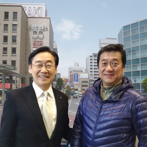 堀内しんご with 田中甲市長